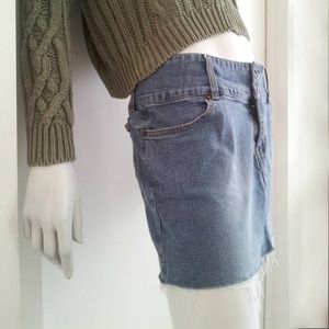 Tommy Hilfiger 90s Vintage Cut Off Jean Mini Skirt